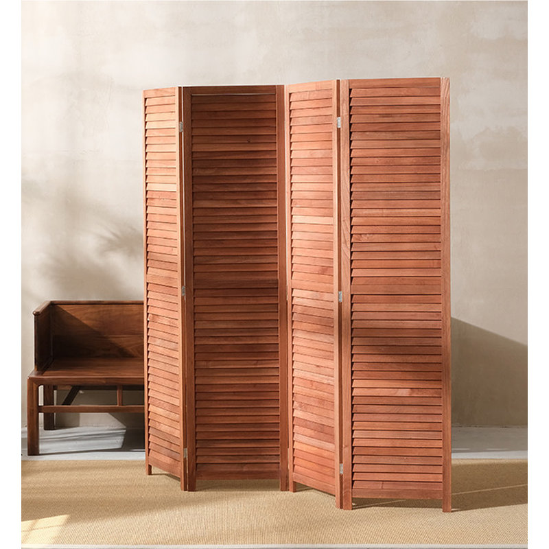 Paravent de chambre pliable American Country, Brun