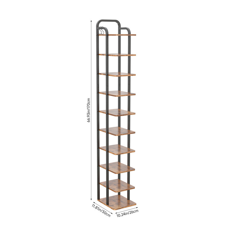 10 Pair Shoe Rack