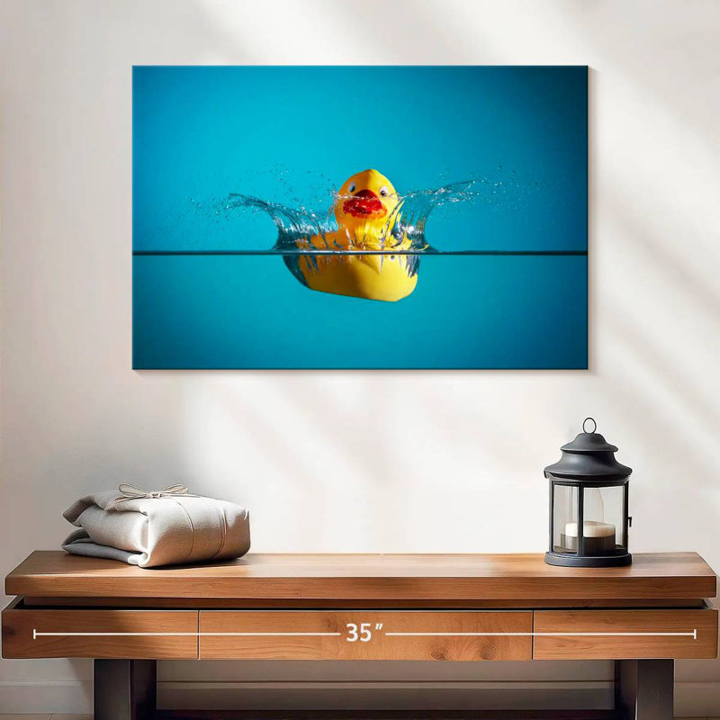 Canard en caoutchouc Ashelle, H 16 po x l 24 po