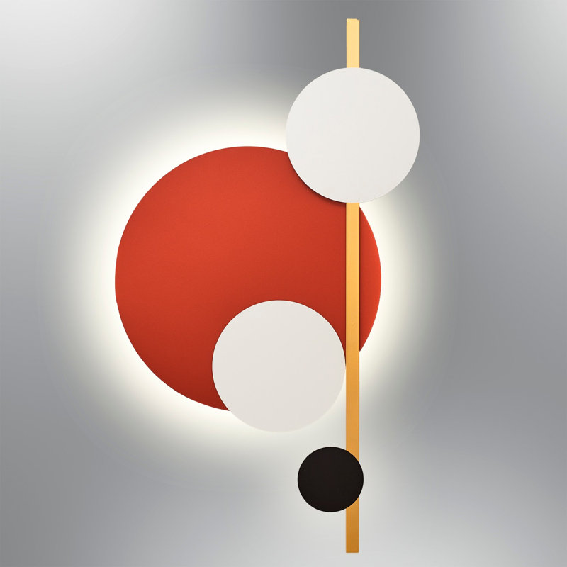 Applique à bras en métal à DEL, H 2 po x l 47,2 po x P 26,4 po