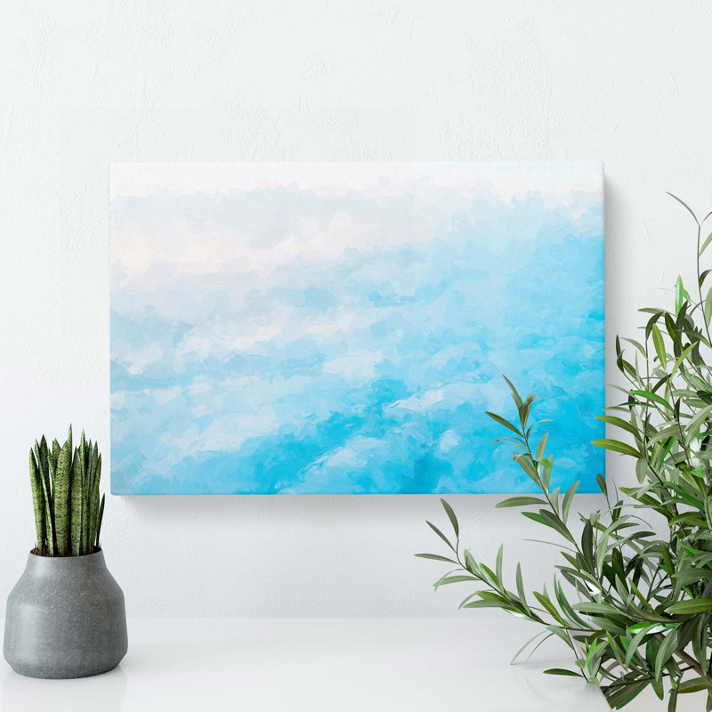 Over The Clouds In Abstract - Wrapped Canvas Print, 40cm H x 60cm W x 3cm D