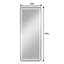 Miroir vertical pleine longueur avec lumière DEL