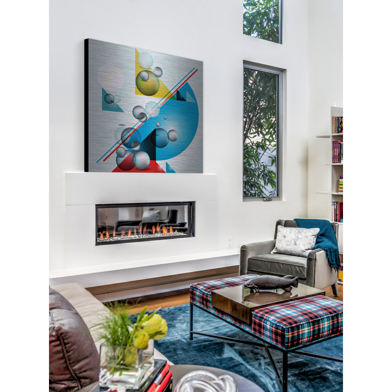 «Kinetic Design», reproduction sur métal, H 24 po x l 24 po x P 1,5 po