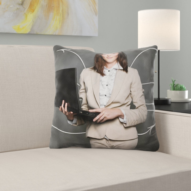Microsuede Throw Pillow