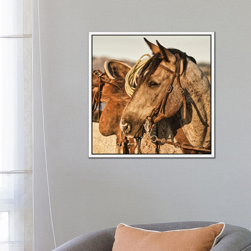 Collage German Wirehaired Pointer by Traci Anderson - Floater Frame Painting on Canvas