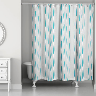 Rideau de douche simple ikat Pyper