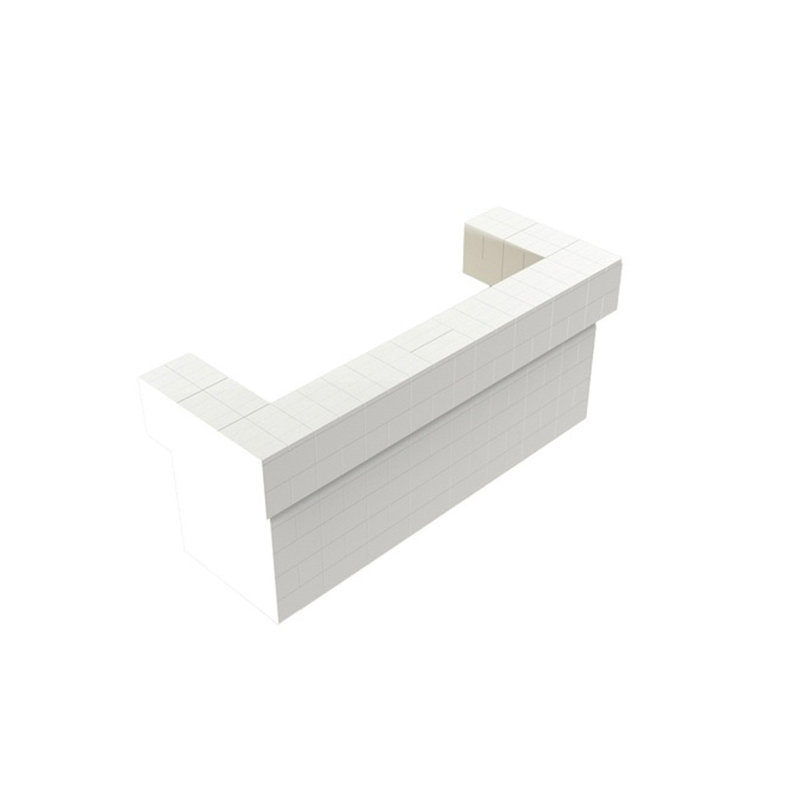 Ensemble de bar / comptoir en porte-à-faux 2 couches EverBlock, Translucide, H 43 po x l 102 po x P 24 po