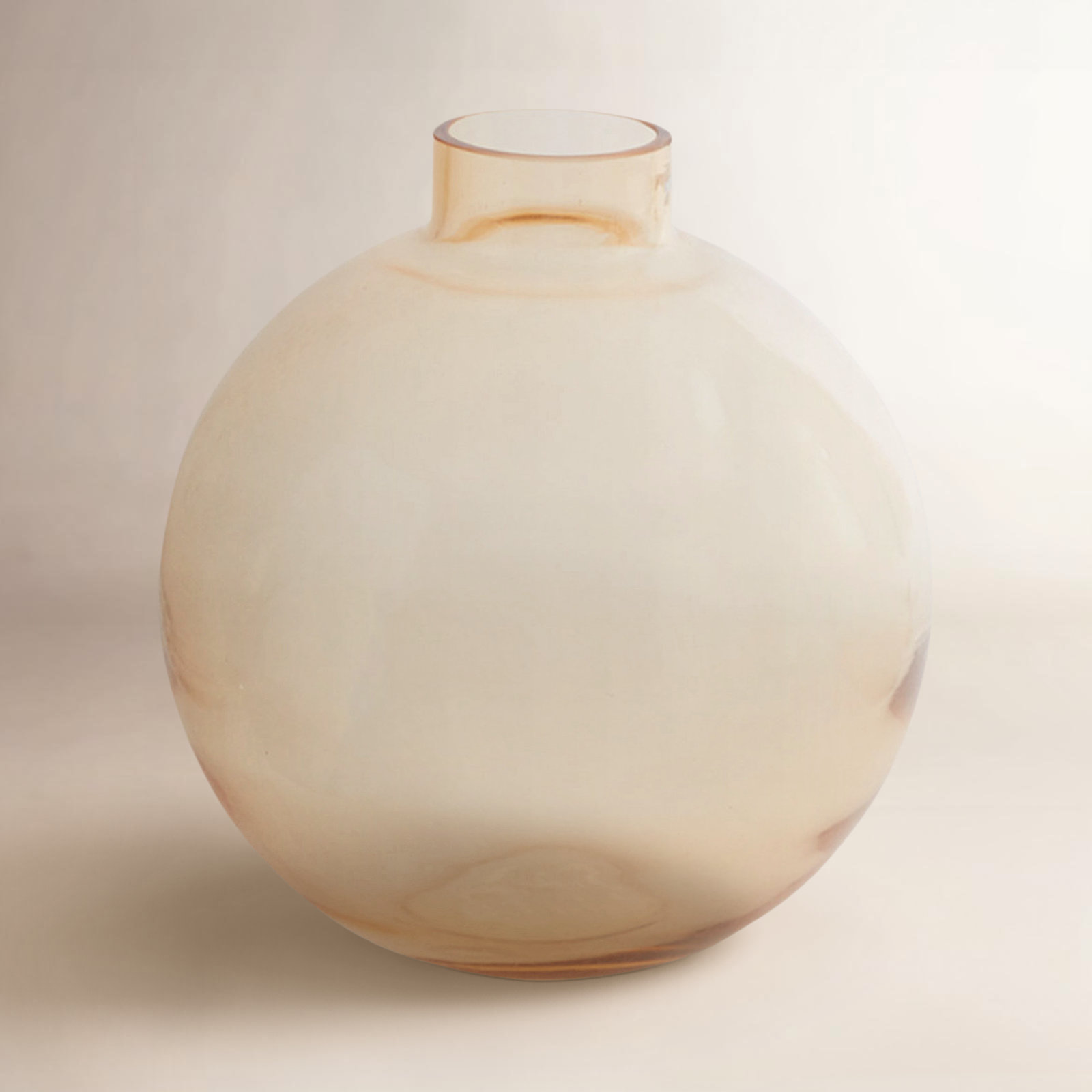 Marajo Handmade Glass Table Vase, 6.75" H x 6.5" W x 6.5" D