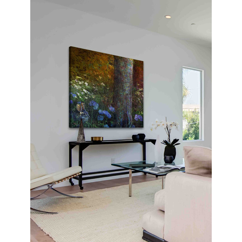 « forest lapin » par chris exercice, reproduction d’art sur toile tendue, 40 po x 40 po