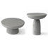 Ensemble 2 pièces tables de bout gris et champignon