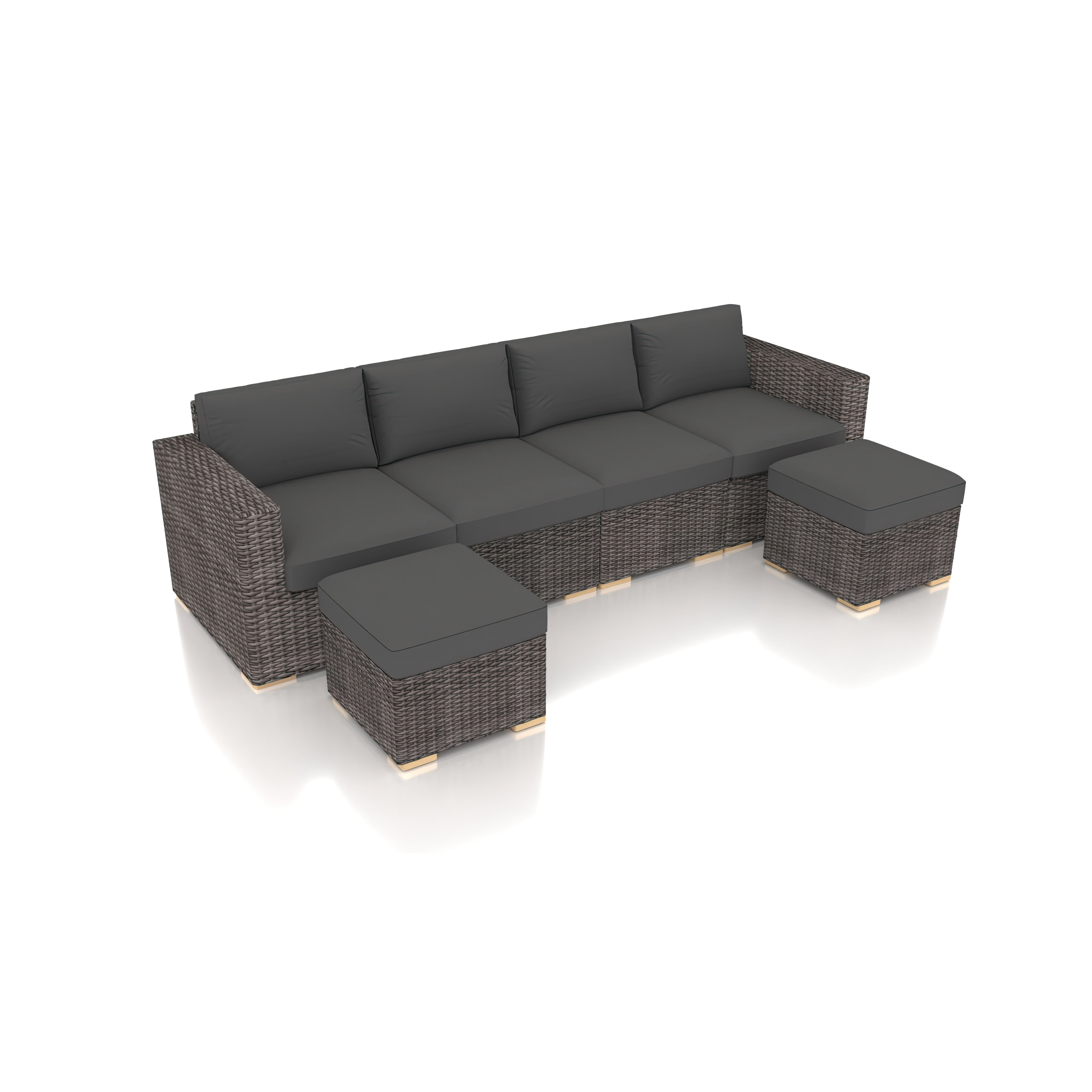 U shaped best sale outdoor sectional sunbrella