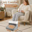 Chauffe-pieds électrique chauffant et coussin chauffant XL sous flanelle douce en gris