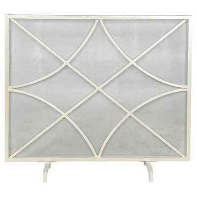 Boxwoods Bifold Iron Fireplace Screen