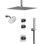  Système de douche thermostatique double avec douchette à main 12 po.