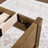 Solid Wood Queen Platform Bed with Storage Shelf