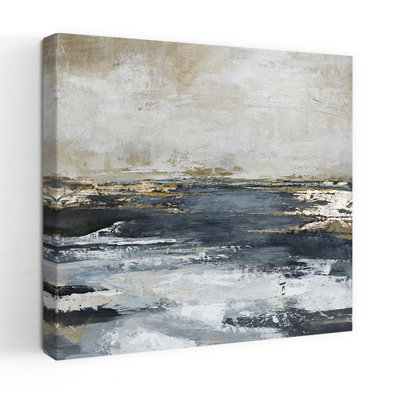Blue Bay, paysage abstrait contemporain, art naturel