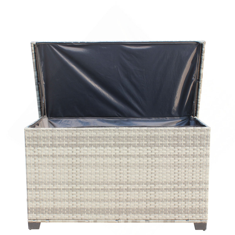 Wicker Patio Furniture Storage Box