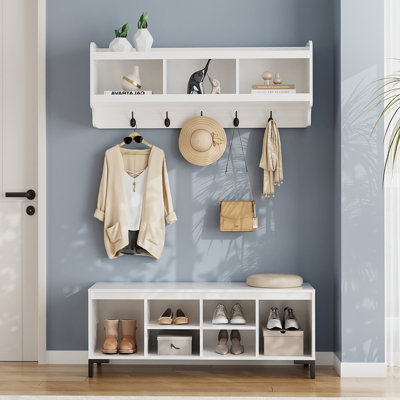 Hall Tree With Shoe Storage Bench