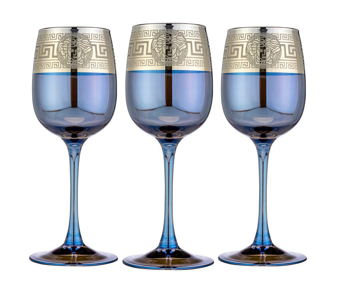 Mercer41 Shloak 3 - Piece 10oz. Glass All Purpose Wine Glass