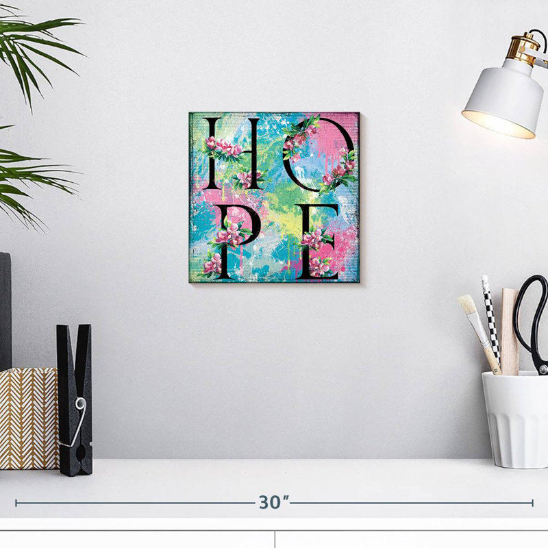 Tergel Hope Typography, 10" H x 10" W