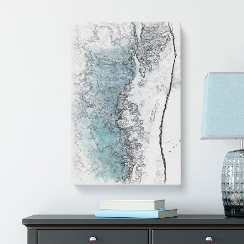 Leaving The Beach - Wrapped Canvas Print, 50cm H x 35cm W x 3cm D
