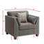 Fauteuil capitonné de 38,09 po Canya