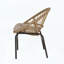 Ensemble de 2 chaises Edgar - Osier Boho avec coussins résistants à l'eau