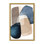 Abstract Blue Brown Blocks by  - Picture Frame Painting on Paper