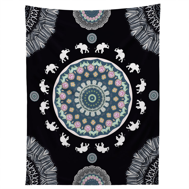 Tapisserie de boho éléphant par monika strigel