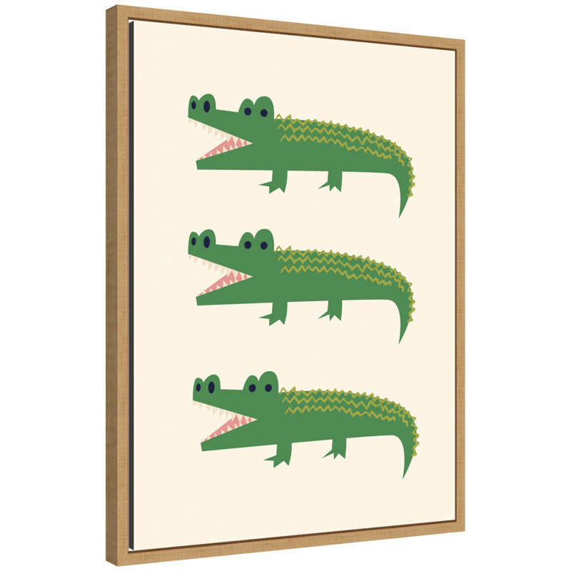 «Alligator» par Laura Moss, reproduction d'art sur toile encadrée