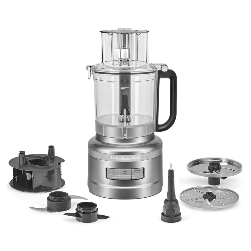 KitchenAid 13-Cup Food Processor with Work Bowl in White, White