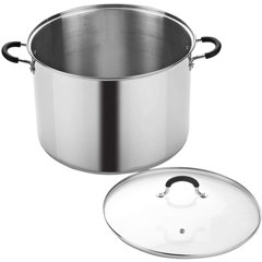 bakken- swiss cookware set - 23 piece -gold multi-sized cooking pots with  lids, skillet fry pans and bakeware - reinforced pressed aluminum