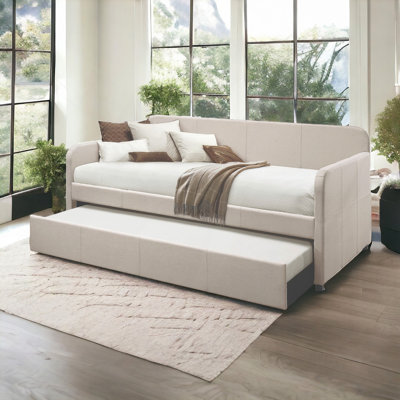 Jagger Fog Fabric Daybed W/Trundle