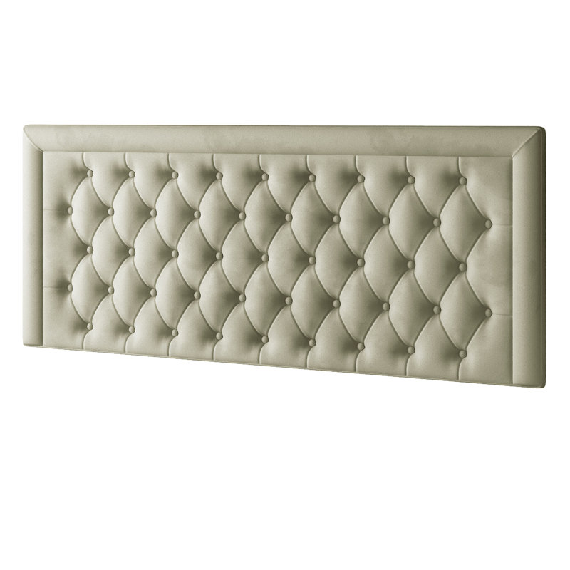 Scarborough Upholstered Headboard, Silver, Kingsize (5')