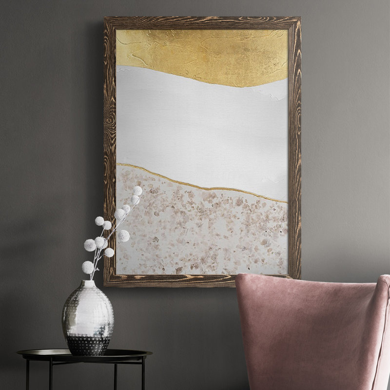 Eelis Whitestone I, peinture sur toile encadrée, Noyer, H 43,5 po x l 31,5 po x P 1 po