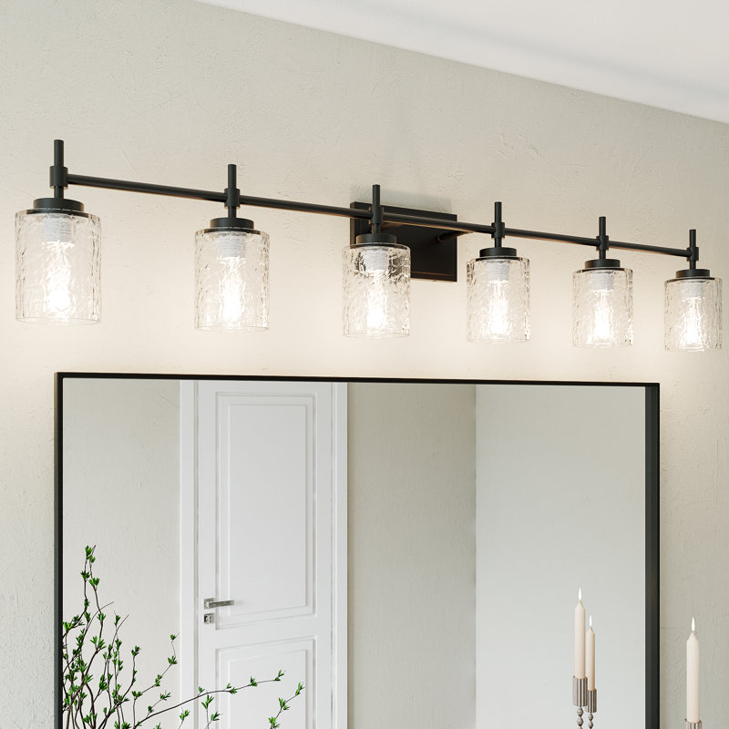 Kensol 6 - Light Bathroom Dimmable Steel Vanity Light, Matte Black