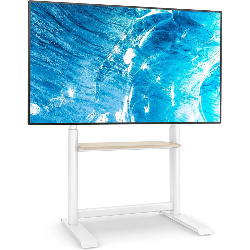 Brayden Studio Electronic Mount, 132cm H x 62cm L x 54.5cm W, White/Brown