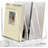 4 Vertical Compartments Clear Magazine File Holder