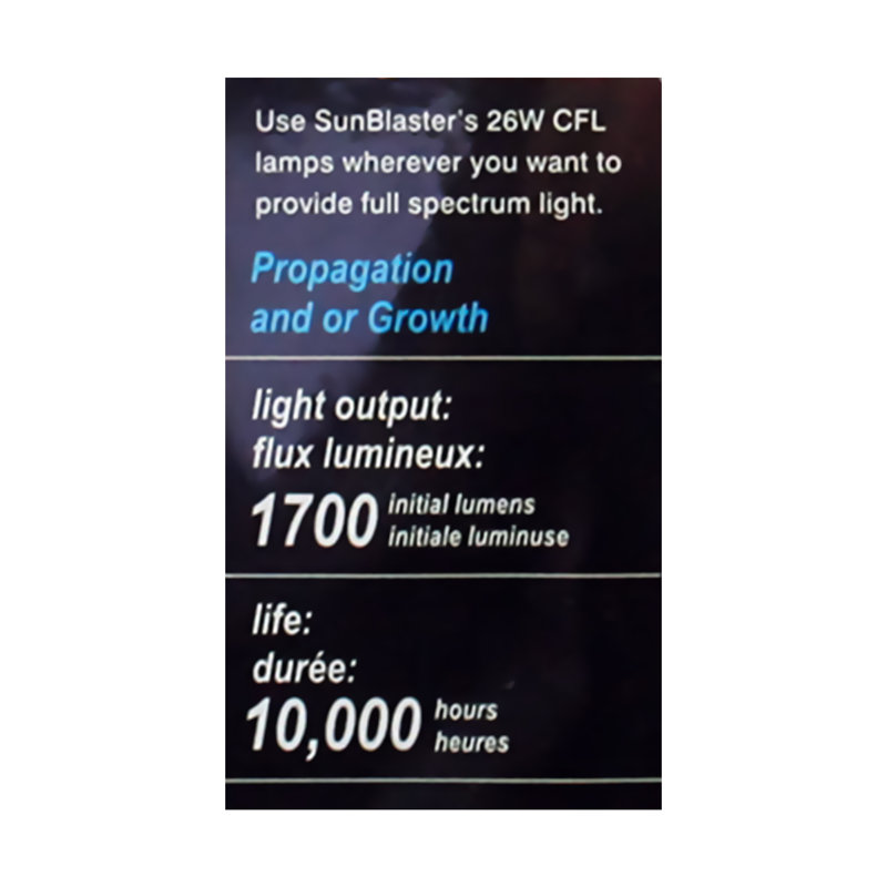 26 Watt, Compact Fluorescent (CFL) Non-Dimmable Light Bulb, Daylight (6400K) Base