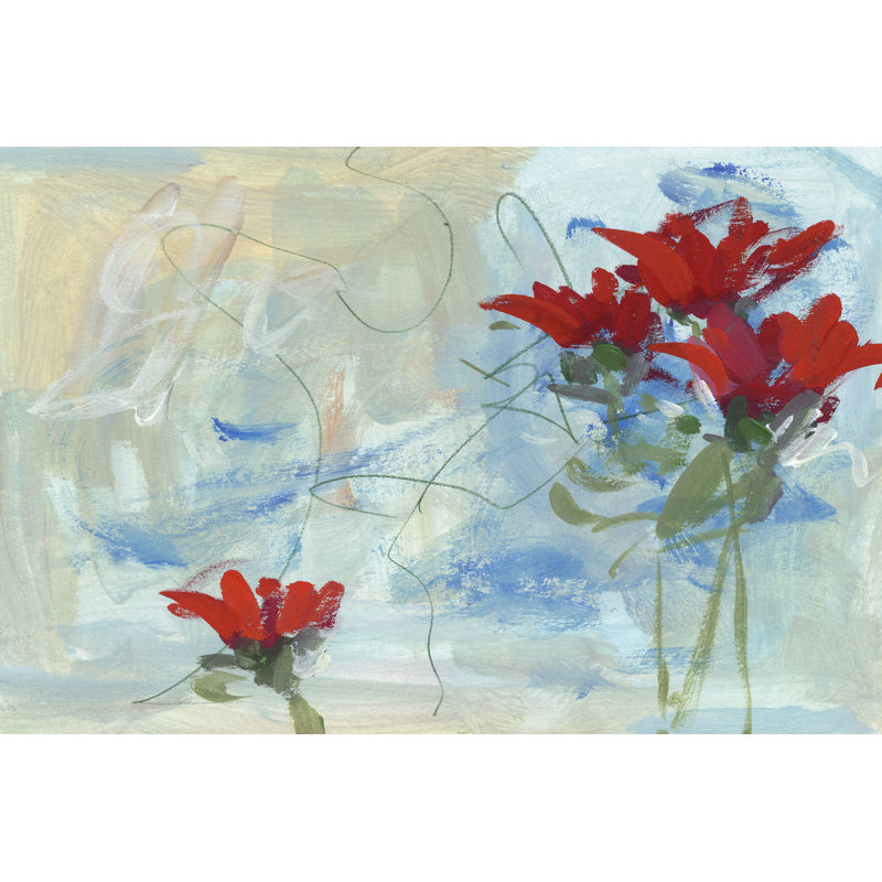 In The Wind II by Melissa Wang - Wrapped Canvas Painting, 20cm H x 30cm W