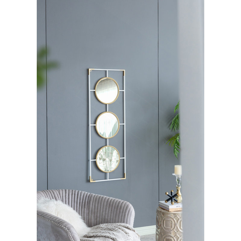 Gold And White Frame With Mirror