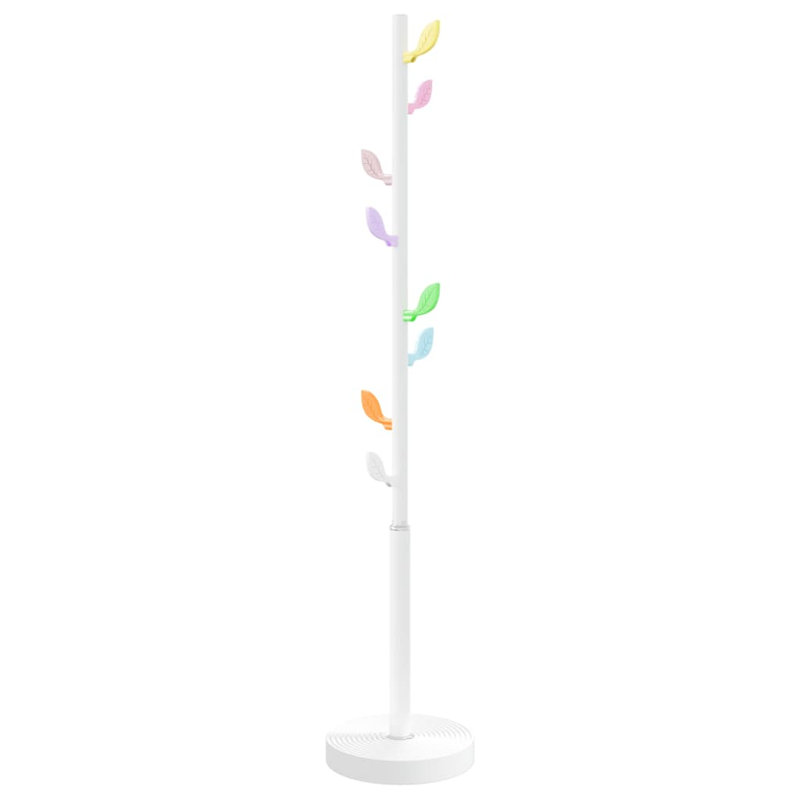 Tusten Iron Freestanding Coat Rack, White