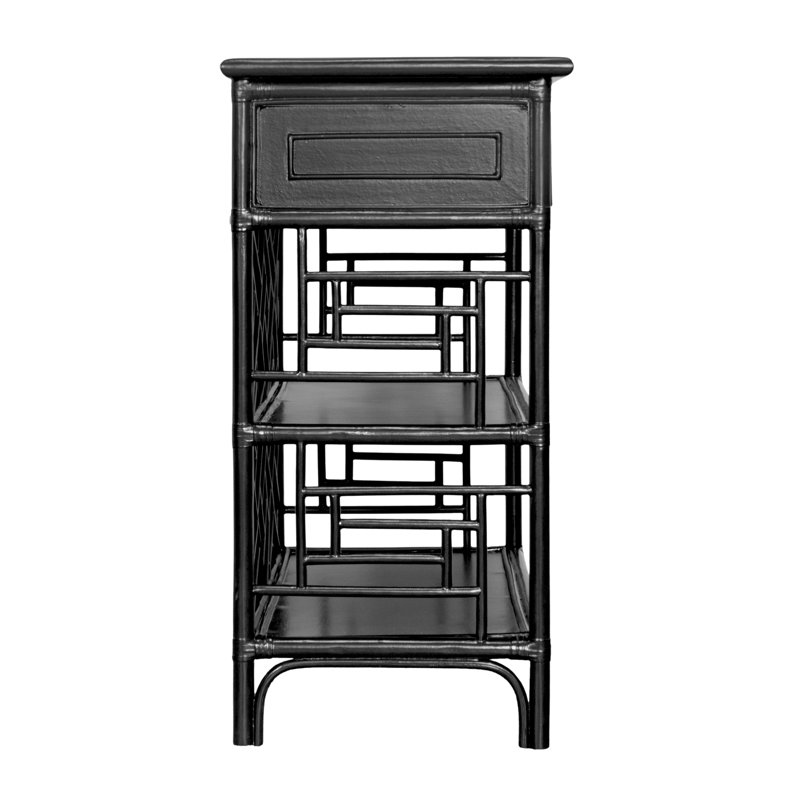 Chippendale End Table, Black
