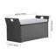 Banc de rangement extérieur PE Rotin 40Gal Deck Box