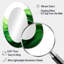 Vert et blanc fractal vagues I - miroir mural ovale vert-164075971