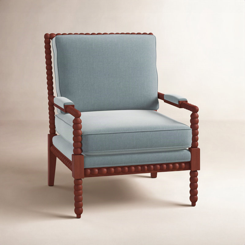 Fauteuil large de 31 po Keaton, Manhattan, Sergé performance bleu Peyton 22
