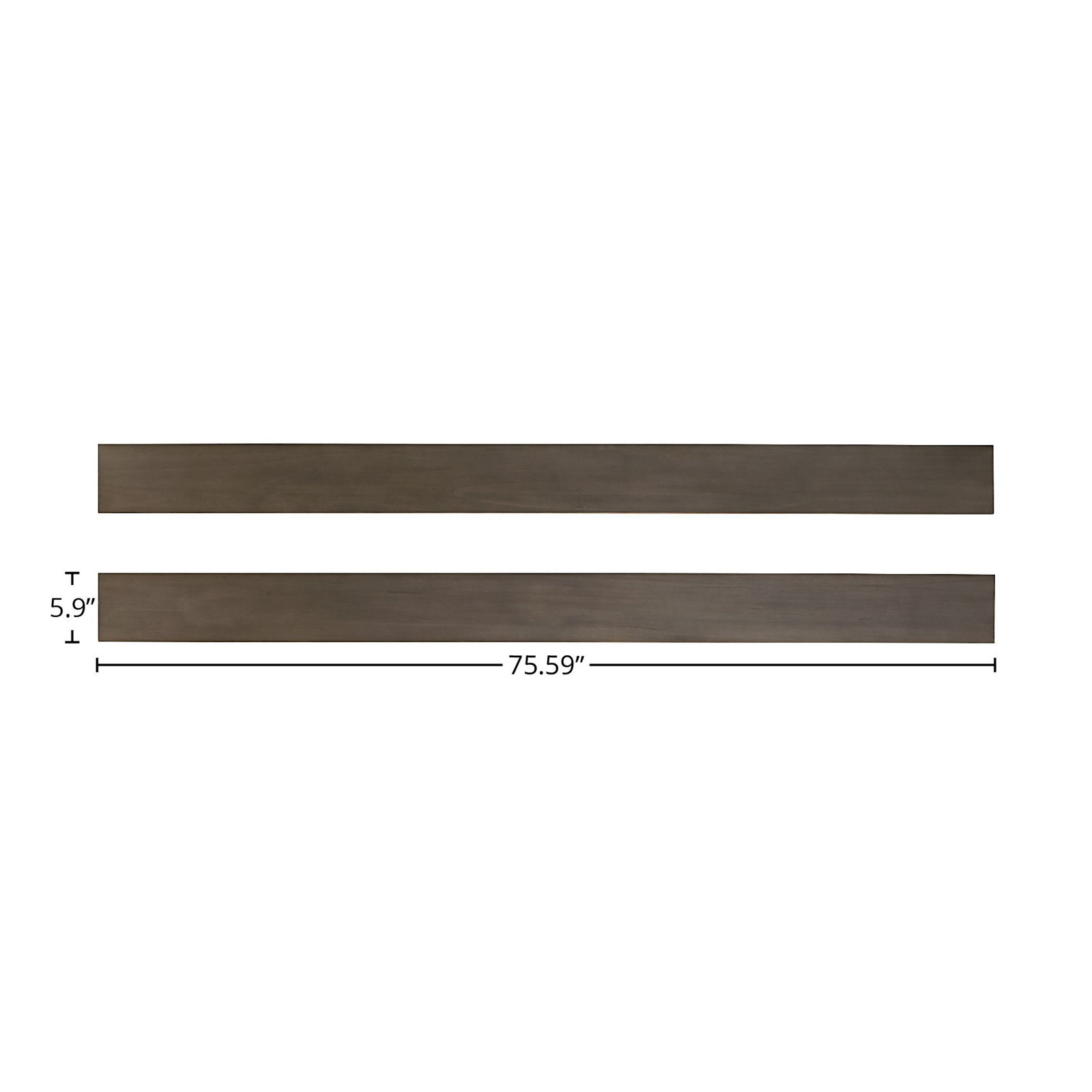 Mabank Farmhouse Wood Full Size Bed Rails, Brown