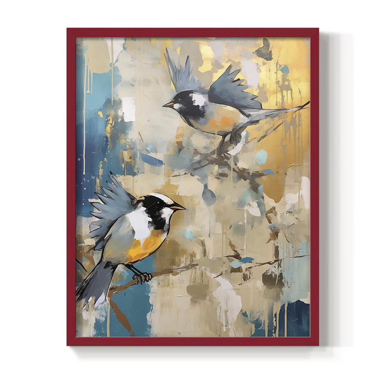 «ANIMALS Series Dxx», H 11 po x l 9 po, Rouge