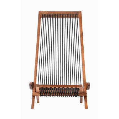 Fitzhugh Folding Beach Chair with Cushion Birch Lane Color: Brown