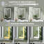 Miroir à pharmacie encastré ou à fixation murale avec lumière à intensité variable et douille Hartli-1475871006-1475870977-1430189022